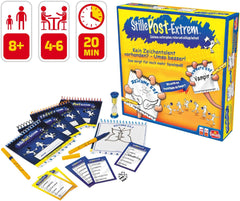 Goliath, Extreme MAIL, un juego de fiesta para adultos y niños de 8 años en adelante, un juego de dibujo rápido y divertido para familiares o amigos, juegos de mesa, de 4 a 6 jugadores, 20 minutos
