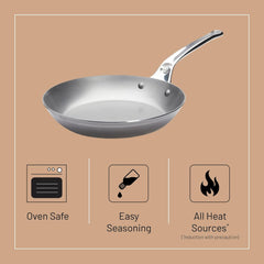 Sartén MINERAL B PRO Fabricada en acero Ollas y Sartenes Naty Shop