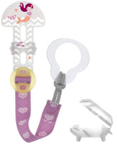 MAM Clip & Cover, Lanț pentru suzetă - Roz