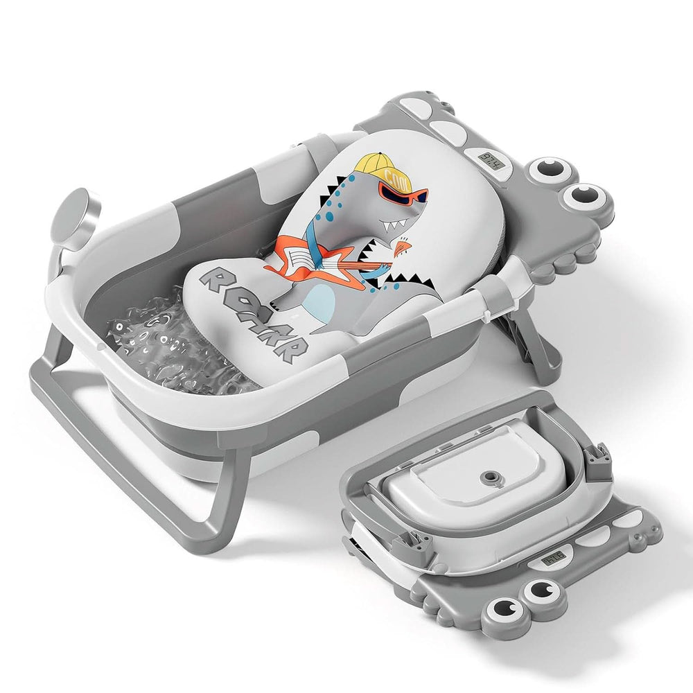 Bañera plegable para bebés con almohada de baño y termómetro integrado Madre e Hijo Naty Shop