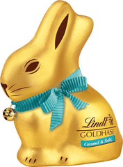 Lindt Chocolate Gold Bunny Caramelo y Sal | 100g | Chocolate con leche y caramelo salado para Pascua | Chocolate de Pascua | Regalo de chocolate | Conejito de chocolate | conejito de pascua