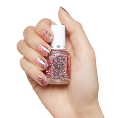 Essie Esmalte de uñas Glitter No. 275 un corte arriba, brillo/rosa, 13,5 ml