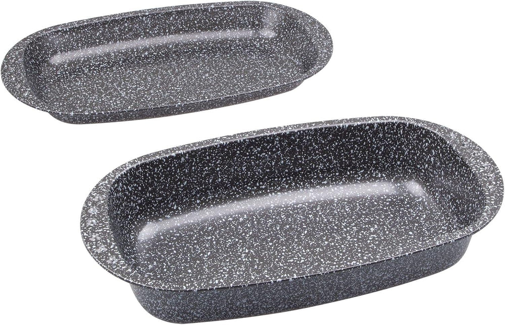 C|H|G Brotback- Und Bratenform Mit Deckel "Granito", Skandia Xtreme Plus: 4-Fach Antihaftbeschichtung in Granitoptik, 37 X 20 X 7 Cm, Made in Germany Moldes y bandejas para repostería Naty Shop