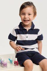 Snails 516202 Top Coat Confetti Blue Esmalte de uñas para bebé, a base de agua, lavable, seguro, vegano