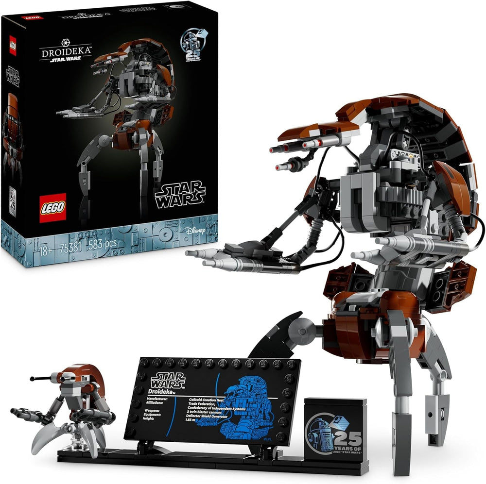 LEGO Star Wars Droideka Set, Kit de modelo de droide para adultos, decoración de escritorio, coleccionable, idea de regalo para hombres y mujeres 75381 Juegos de construcción Besuche den LEGO-Store Single