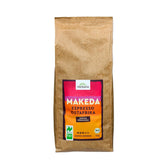 Herbaria MAKEDA Espresso En Grano Ecológico 1Kg - Certificado Feria Naturland del Este de África - Aromas tostados con cacao y notas de roble - Café en grano ecológico perfecto para filtros portátiles y cafeteras automáticas Naty Shop Café Makeda Grano Entero 1 Kg Espresso