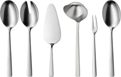 WMF Corvo Besteck Set 12 Personen, 66 Teilig, 60 Teile Mit Servierbesteck, Hohheftmesser, Cromargan Protect Mattiert, Kratzbeständig, Spülmaschinenfest Kitchen Naty Shop