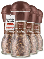 Topping para café Kotanyi Cacao Kiss | Maravilloso chocolate con finos trozos de chocolate, pack de 4 (4 X 63 gramos) Naty Shop Cacao Kiss 4 x 63 gramos