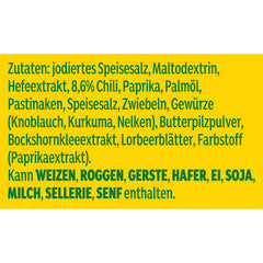 Knorr Würzmischung Chili Flavored para platos rápidos para condimentar y condimentar patatas, pastas, verduras y más 90 g