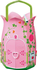 BABY Born Storybook Cottage, Casa de muñecas plegable para muñecas de 18 cm con mesa, chimenea, tumbona y telescopio, rosa verde, 833803 Zapf Creation Casas de muñecas Naty Shop Default Title