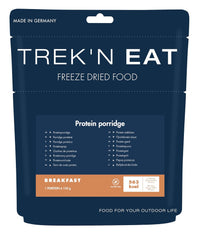 Trek'n Eat Protein Porridge: desayuno rico en proteínas para el aire libre | Mesa liofilizada para camping, senderismo y expediciones | Relleno, rápido de preparar, ideal para viajar