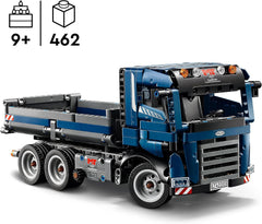 LEGO Technic Camión volquete de juguete con volante y camión volquete móvil - vehículo de construcción azul - idea de regalo para cumpleaños o días festivos - juego de construcción para niños y niñas a partir de 9 años 42203 Juegos de construcción Besuche den LEGO-Store