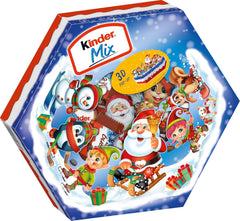 Plato navideño Kinder Mix - deliciosas especialidades de chocolate de la gama Kinder - 143g