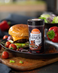 Ostmann Gewürze - Alarmstufe Rauch | Gewürzzubereitung mit Geräucherter Paprika | Para hamburguesas, Grillfleisch und Co. | Doctor Freud 115 g en Streuer