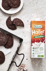 Natumi Bio Haferdrink sin gluten, 8 x 1L - Naturland zertifiziert, Laktosefrei, Glutenfrei, Ohne Zuckerzusatz, Bio, Vegan, Hergestellt mit deutschem Hafer, Milchfreie milchfreie Alternative