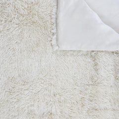 HOME DECO FACTORY Edredón con pelo largo, 220Cm X 240Cm, beige Edredones y colchas Naty Shop