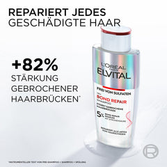 L'Oréal Paris Elvital Bond Repair Shampoo, limpiador suave para reparar el cabello L'Oréal Ducha y Baño
