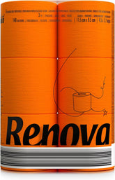 Hârtie igienică Renova, portocalie, normală, 6 200064519
