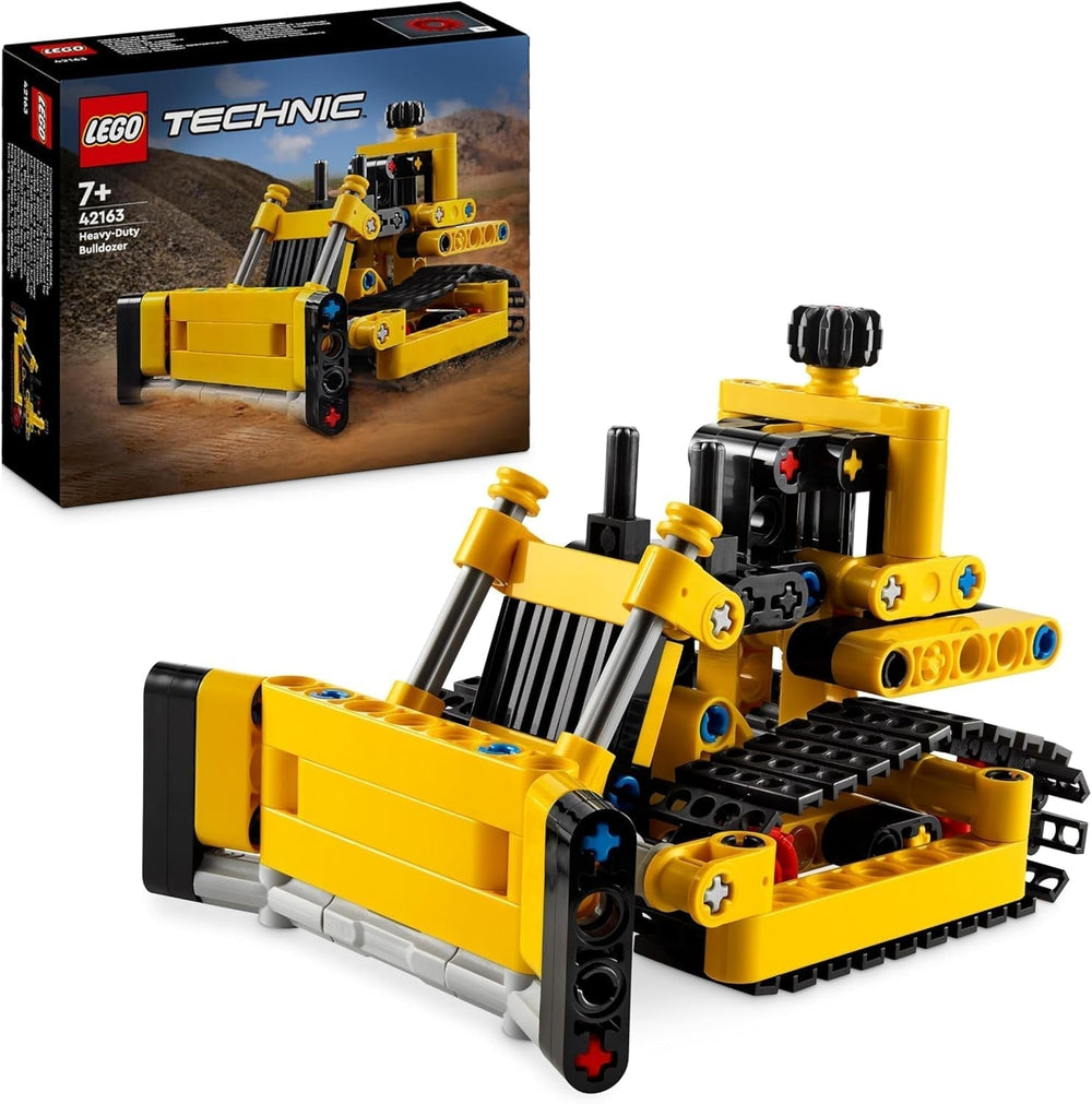 LEGO Technic Bulldozer pesado, juguete de construcción Bulldozer para añadir a tu obra de construcción Juguete de construcción para niños Regalo tecnológico para niños y niñas 7 años 42163 Juegos de construcción Besuche den LEGO-Store Single