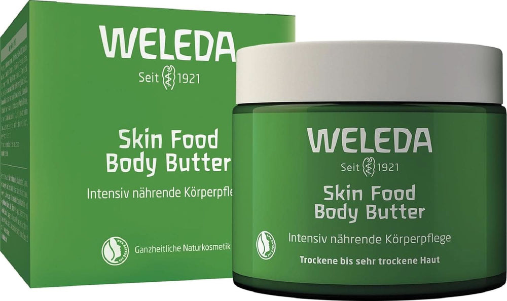 WELEDA Organic Skin Food Body Butter, Crema de cuidado corporal unisex para el cuidado de la piel seca y áspera, 150 ml Ducha y baño Naty Shop