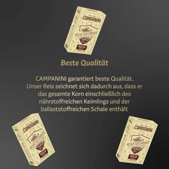 RISO ROSSO INTEGRALE Arroz rojo integral RISERA CAMPANINI 500g de Italia
