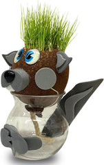 Bada Bing Graskopf Juego de 4 piezas incl. Wasserbehälter Waldtiere DIY Tiere – Rasenkopf Tierkopf mit Rasensamen – Experiment für Kinder – Spaß mit Lerneffekt – Geschenk Mitbringsel Kindergeburtstag Mitgebsel