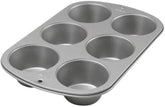 Wilton 445291 445291 Molde para muffins Jumbo, revestimiento antiadherente, 6 agujeros, 4,5 X 22,2 X 34,2 cm, acero Moldes y bandejas para hornear Naty Shop