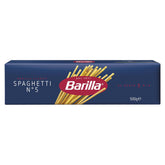Barilla Pasta Klassische Spaghetti n.5 de alta calidad Hartweizen immer al dente, (1 x 500 g), geschmacklos