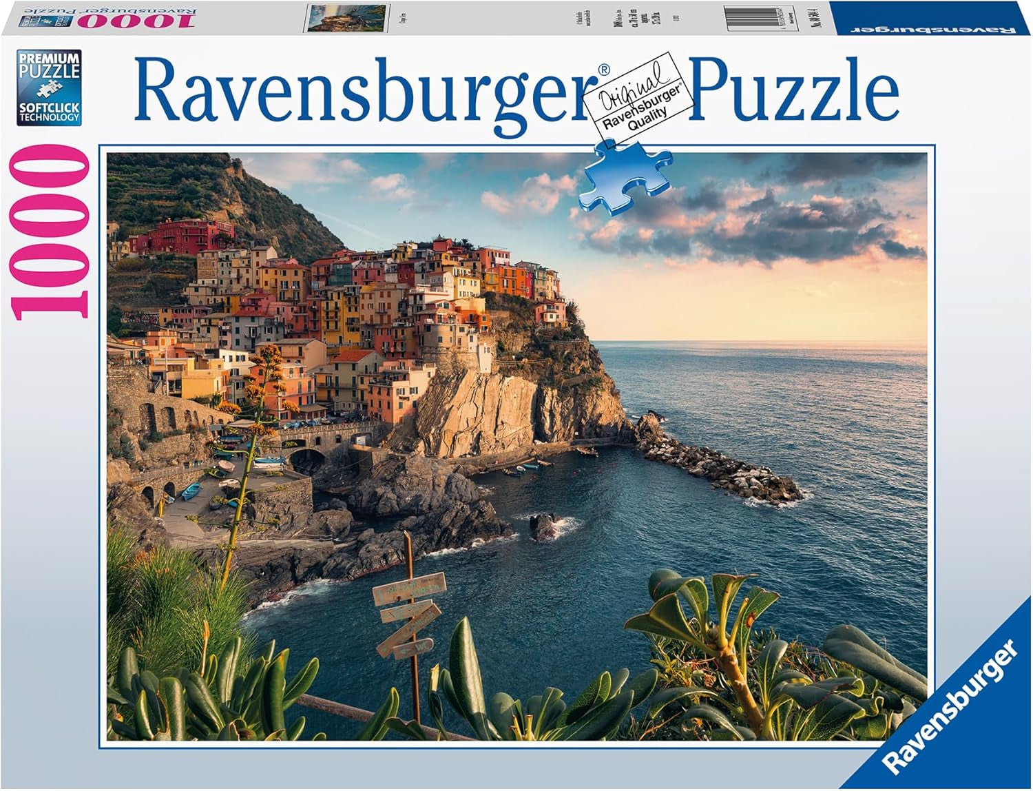 Ravensburger Puzzle 12000755 - Cinque Terre - puzzle jigsaw de 1000 de piese pentru adulți și copii de peste 14 ani Puzzle Naty Shop Design vechi