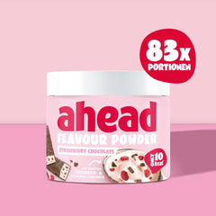 Ahead Sabor en Polvo Fresa Chocolate 250 gramos, 83 porciones Sabores Naty Shop