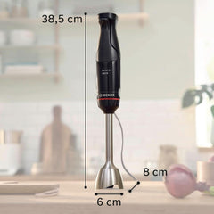 Bosch Batidora de pie Ergomaster Serie 4, 1000 Watt, Edelstahl-Mixstab, Zerkleinerer, Mix-/Messbecher, Schwarz Kitchen Naty Shop