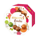 merci lovelies Classic – 1 x 185g – Caja de praliné con 5 especialidades de chocolate rellenas – Bolas de chocolate para compartir y regalar