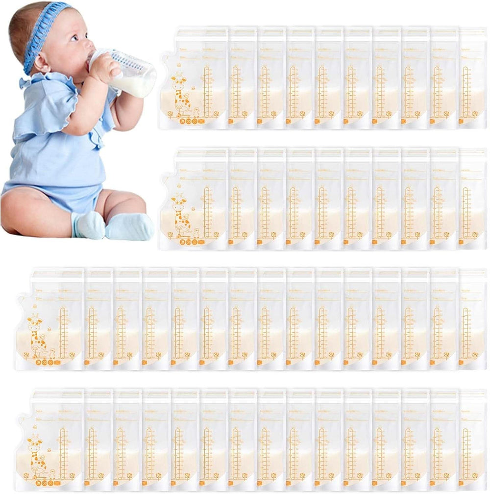 Vinabo 50 Stück Muttermilchbeutel, 250Ml Bpa-Free Muttermilk Storage Bag, Milchbeutel Für Muttermilch Mit Ausgießer Für Das Stillen, Selbststehender, Kann Eingefroren Werden, Vorsterilisiert Accesorios Alimentación y Lactancia Baby Naty Shop
