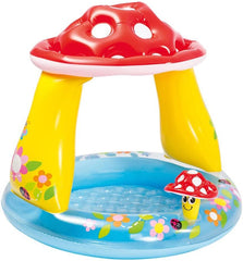 Intex 57114 NP - Piscina hinchable para bebés, tipo seta, vinilo, multicolor, 102x89 cm