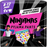 Pantalón pijama Corazones, 9 pantalones de noche absorbentes, 8 años, 27Kg-43Kg Madre e Niño Naty Shop