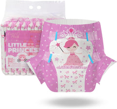CutiePlusU Pañales para Adultos, 10 Piezas, Braguitas Desechables para Incontinencia con Sábana para Mujeres y Hombres, Máxima Absorbencia Durante la Noche - Little Princess (Tamaño Grande 94-119cm)