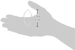 Formă de biscuiți Städter, oțel inoxidabil, set de 3 ovale, 6 cm, argintii