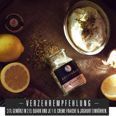 Ankerkraut "Crema agria y cebolla", Dip-Gewürzmischung para Kartoffelspalten, Brot, Fleisch oder Chips, 160 g en bolsa aromática