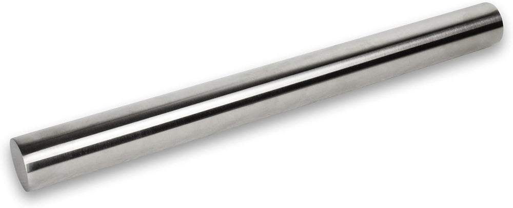 INOXLM Edelstahl Nudelholz für Zucker Dough Küche Brot Pizza Süßigkeiten Kuchen (sin cáscara)