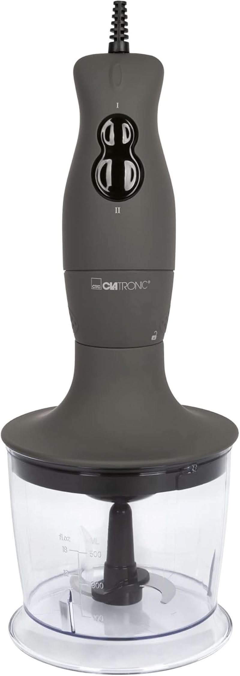 Clatronic® Stabmixer Set | Mixer, Pürierstab, Zerkleinerer Aus Edelstahl | 400 Watt | 2 Geschwindigkeitsstufen | Allesschneider | Mixbehälter | Schneebesen | Multizerkleinerer | SMS 3777 Bucatarie Naty Shop