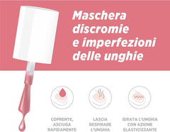 Microblock 3 en 1 Cuidado de las uñas Cuidado de las uñas Rosa - Esmalte de uñas curativo - Tratamiento de las uñas de los pies - Fortalecimiento de las uñas - Disponible en 16 colores - 5 ml