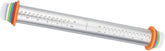 Maximex Teigrolle mit Abstandhalter EDELSTAHL - Edelstahl-Ausroller mit aufsteckbaren Abstandsscheiben, Edelstahl rostfrei, 4,5-6,5 x 43 x 4,5-6,5 cm, Plata mate