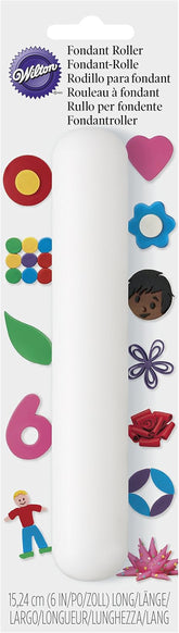 Wilton Rodillo para fondant, 2,6924000000000001 x 6,5278 x 22,174200000000003 cm, blanco