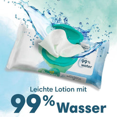 Pampers Harmonie Aqua Feuchttücher 6 Packungen Mit Jewelils 48 Feuchttüchern - 288 Feuchttücher, Die Helfen, Den Naturichen Ph-Wert Der Haut Wiederherzustellen, Leichte Lotion Mit 99% Wasser Naty Shop