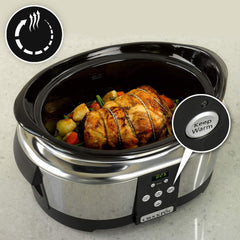 Crockpot, Olla de cocción lenta electrónica, 5,7 L (5-6 personas) Olla de cocción lenta Naty Shop