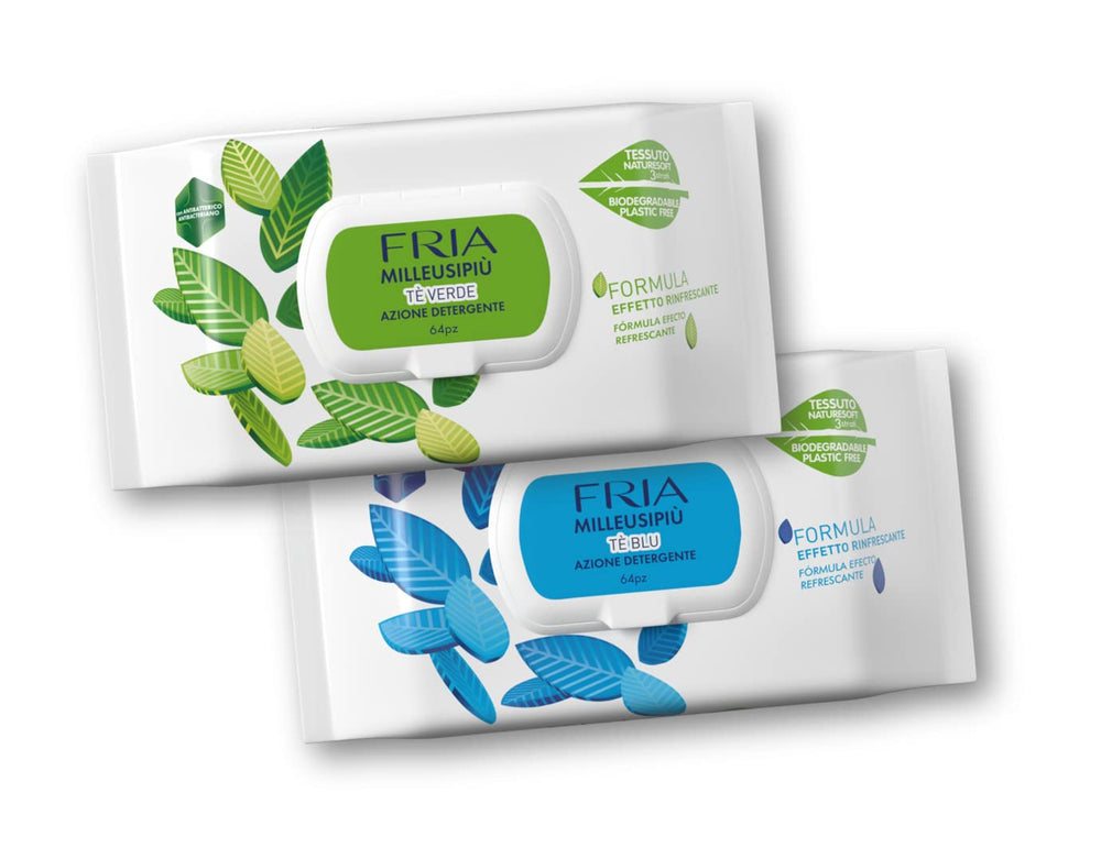 MilleusiPiu Maxi con tapa, 64 toallitas húmedas, 64 unidades