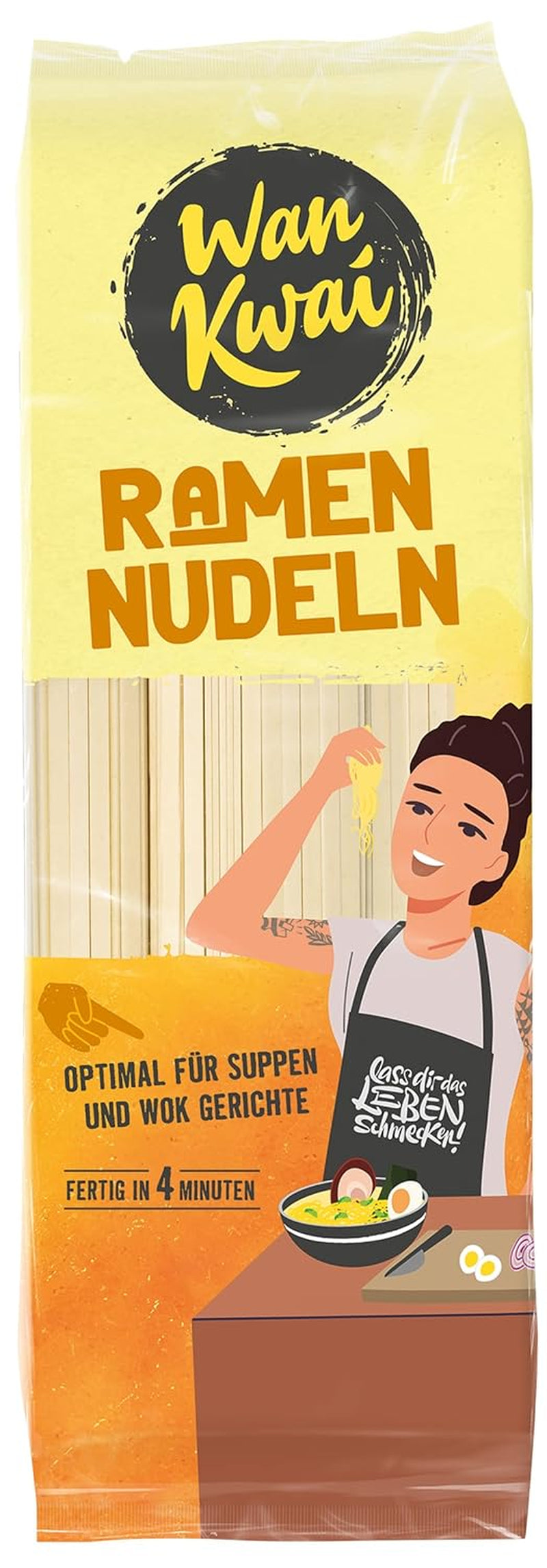 Wan Kwai Ramen Noodles 300g – Auténtico sabor de la cocina asiática. Versátil, rápido de preparar, ingredientes de gran calidad. Ideal para sopas y platos al wok.