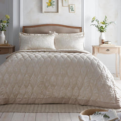 Colcha de jacquard Heritage Elysia, 200 x 230 cm, champán Appletree Beds and Blankets Título predeterminado