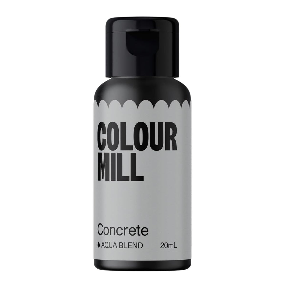 Colorant alimentar Colour Mill Aqua Blend Concrete: Colorant alimentar lichid pe bază de apă - 20 ml