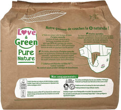 Love Green Nature, pañales ecológicos sin blanquear, sin cloro, varias tallas Madre e Hijo Naty Shop